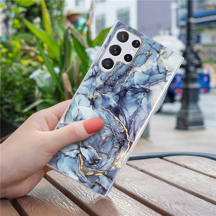 Samsung Galaxy S23 Ultra Noble Navy Marble Case