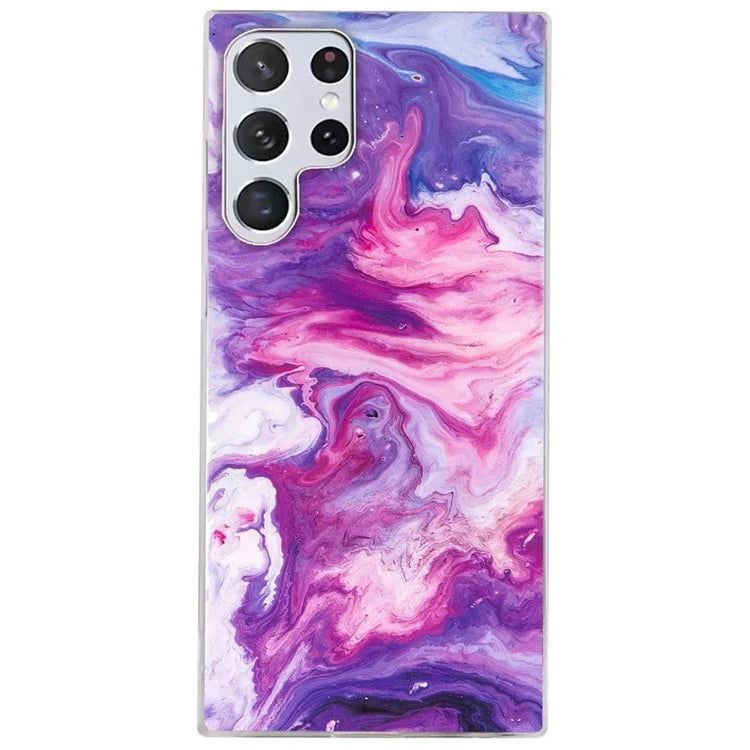 Samsung Galaxy S23 Ultra Mystic Aura Marble Case