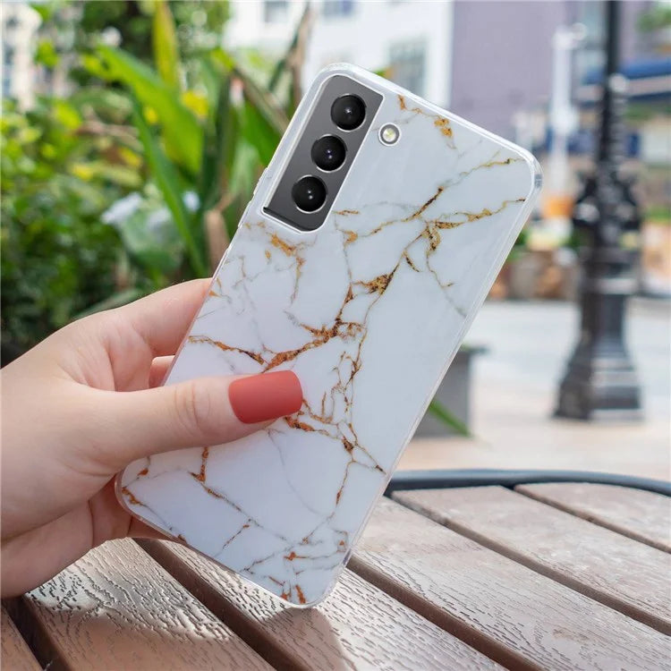 Samsung Galaxy S22 Plus Ivory Luxe Marble Case