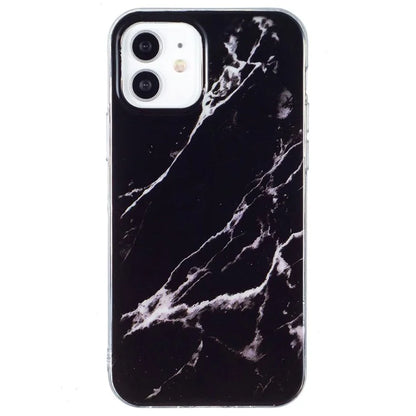 iPhone 12 Midnight Stone Marble Case