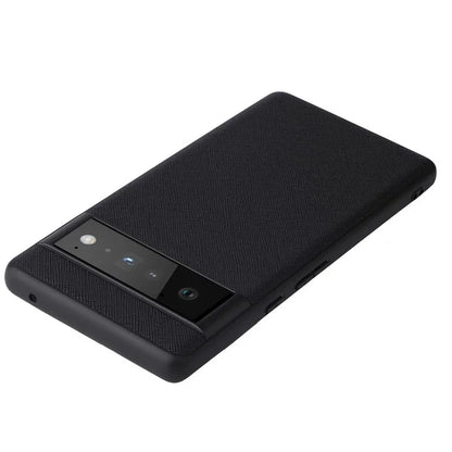 Pixel 6a Case Leather Coated Hybrid