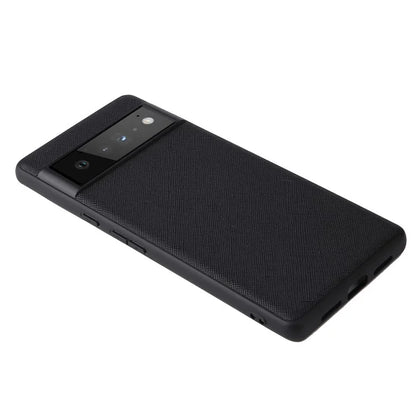 Pixel 6a Case Leather Coated Hybrid