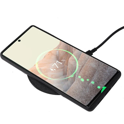Pixel 6a Case Leather Coated Hybrid