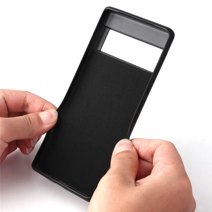 Pixel 6a Case Leather Coated Hybrid