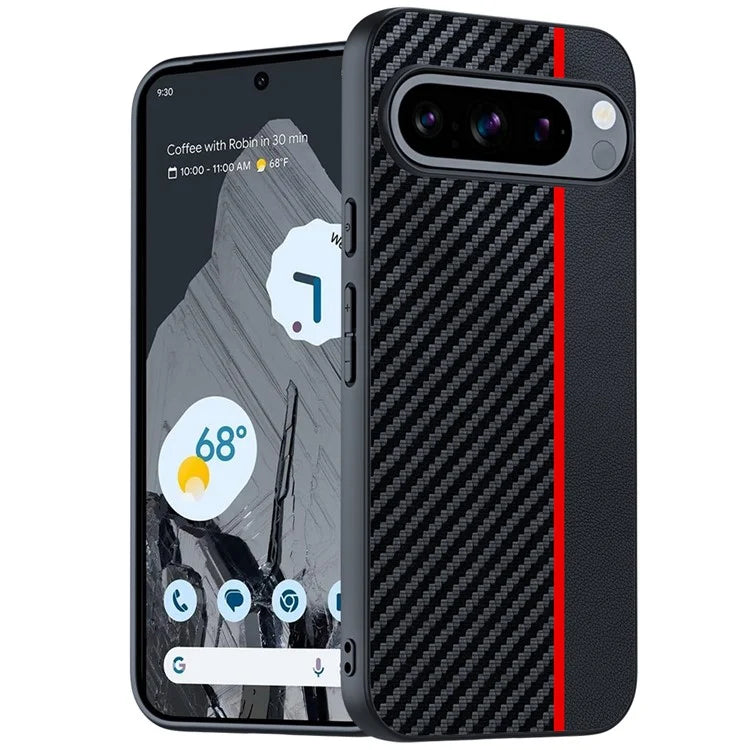 Pixel 9 Case Carbon Leather Mix