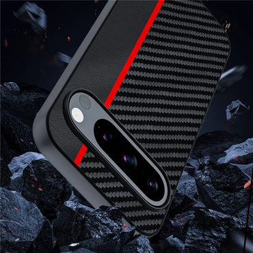 Pixel 9 Case Carbon Leather Mix