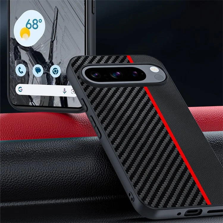 Pixel 9 Case Carbon Leather Mix