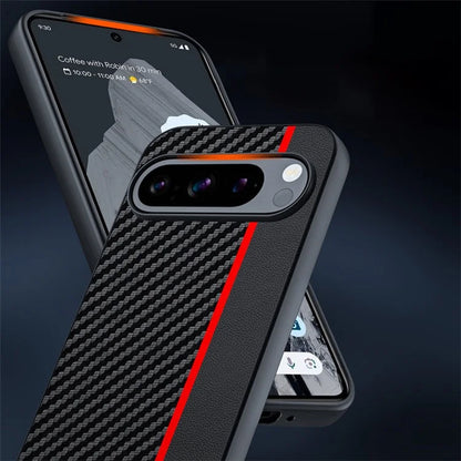 Pixel 9 Case Carbon Leather Mix