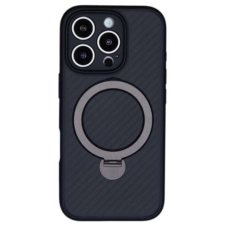 iPhone 16 Pro MagSafe Carbon Case with Ring Holder