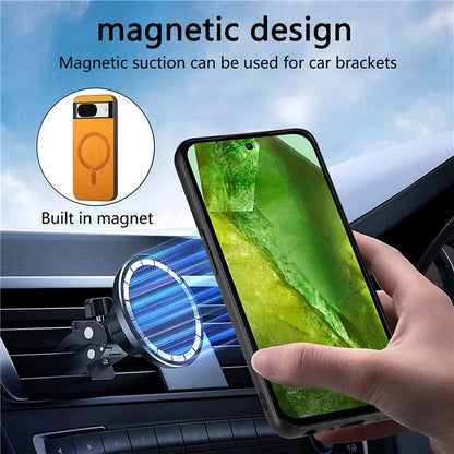 Pixel 8a Case Premium Vegan Leather MagSafe