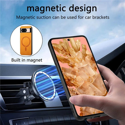 Pixel 8 Case Premium Vegan Leather MagSafe