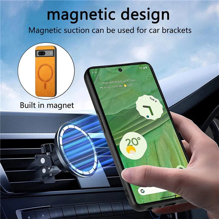 Pixel 7 Case Premium Vegan Leather MagSafe