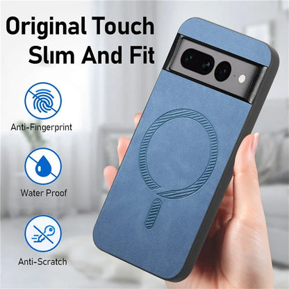 Pixel 7 Pro Case Premium Vegan Leather MagSafe