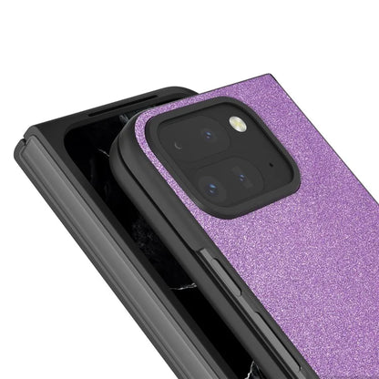 Pixel 9 Pro Fold Case Purple Glitter