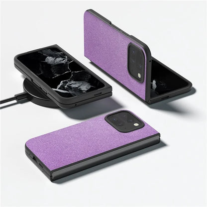 Pixel 9 Pro Fold Case Purple Glitter