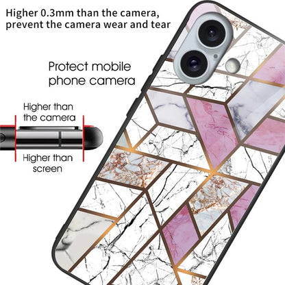 iPhone 16 Plus Blush Veil Marble Case