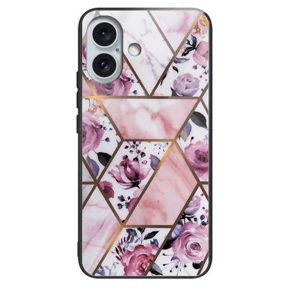 iPhone 16 Plus Blossom Rose Marble Case