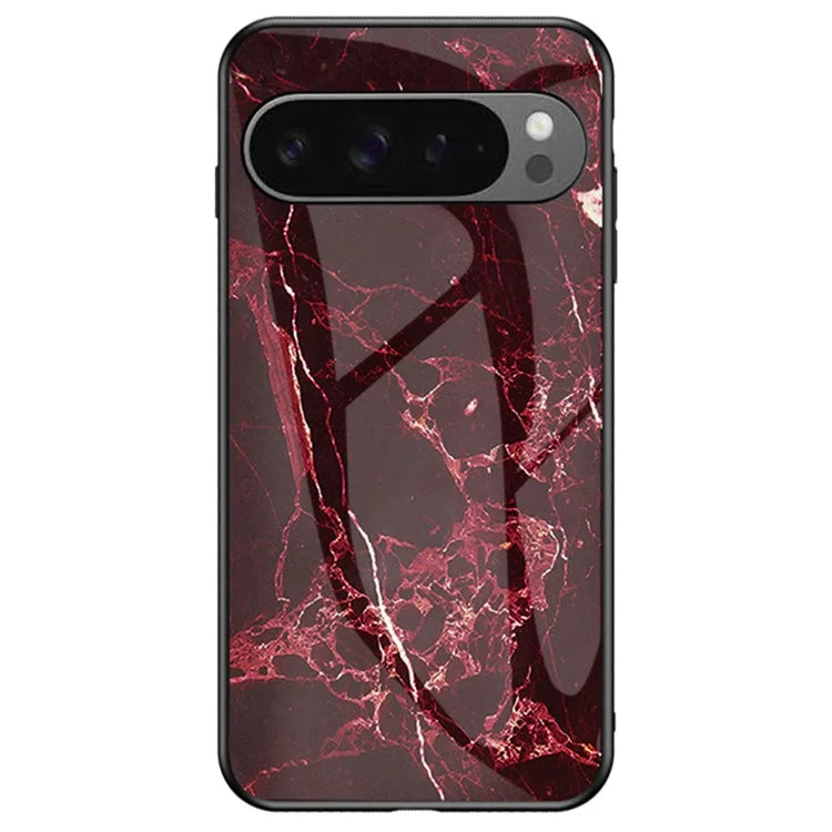 Pixel 9 Pro XL Case Blood Red Marble