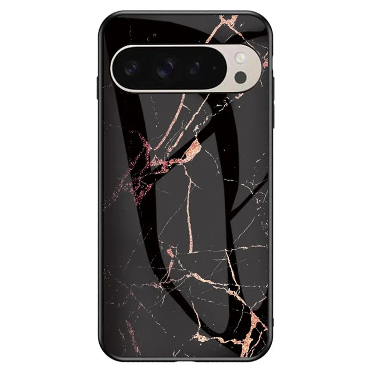 Pixel 9 Case Gold Black Marble