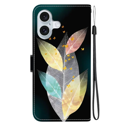 iPhone 16 Butterfly Leaves Case Wallet