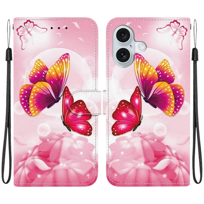 iPhone 16 Plus Pink Butterfly Case Wallet
