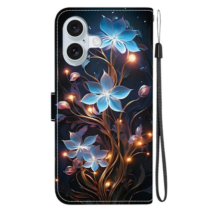iPhone 16 Plus Lantern Flower Case Wallet