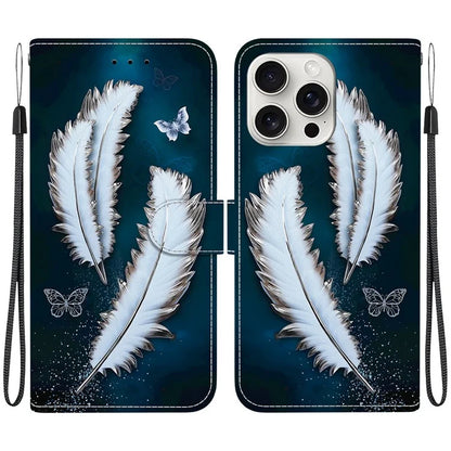 iPhone 16 Pro Butterfly Feather Case Wallet