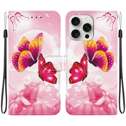 iPhone 16 Pro Max Pink Butterfly Case Wallet