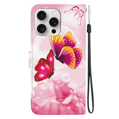 iPhone 16 Pro Max Pink Butterfly Case Wallet