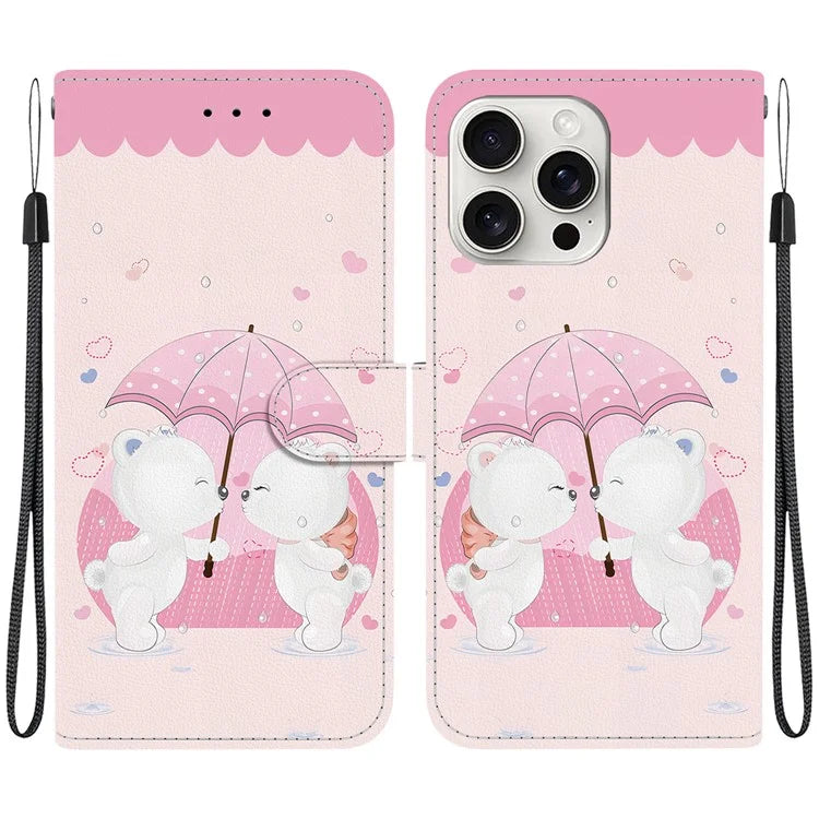 iPhone 16 Pro Max Couple Bear Case Wallet