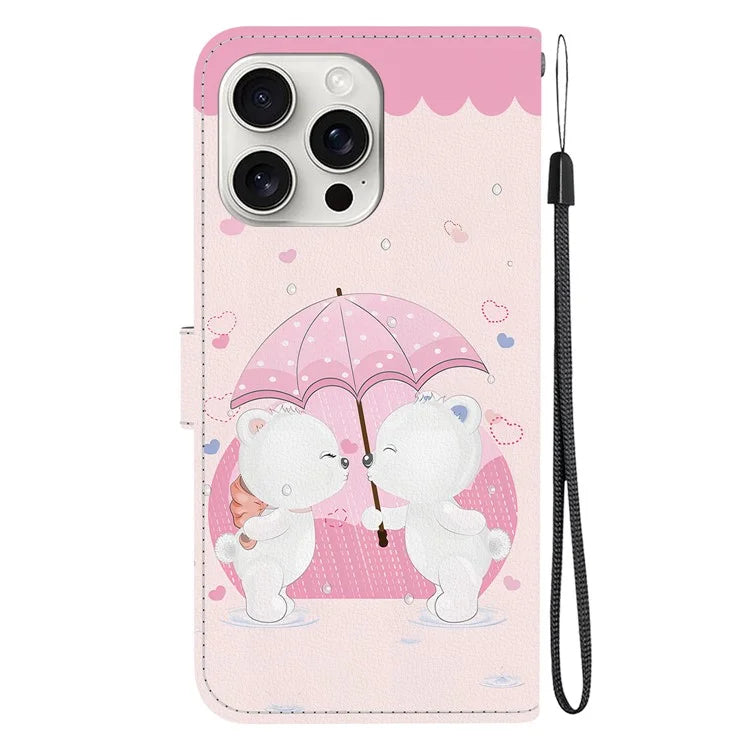 iPhone 16 Pro Max Couple Bear Case Wallet