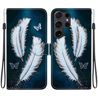 Samsung Galaxy S25 Ultra Butterfly Feather Case Wallet