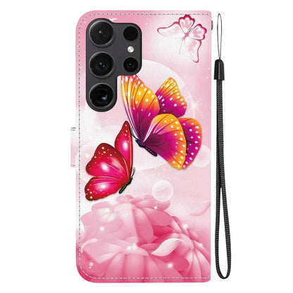 Samsung Galaxy S25 Ultra Pink Butterfly Case Wallet