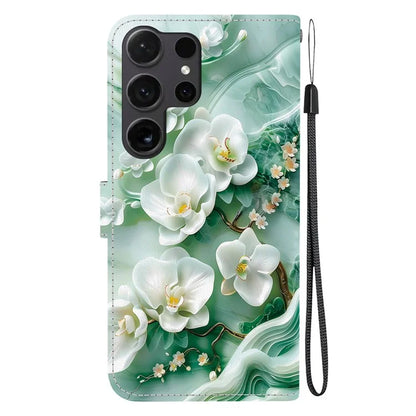 Samsung Galaxy S25 Ultra Jade Flower Case Wallet
