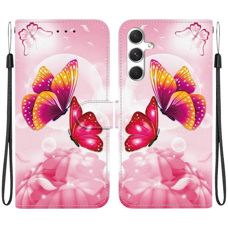 Samsung Galaxy S25 Plus Pink Butterfly Case Wallet