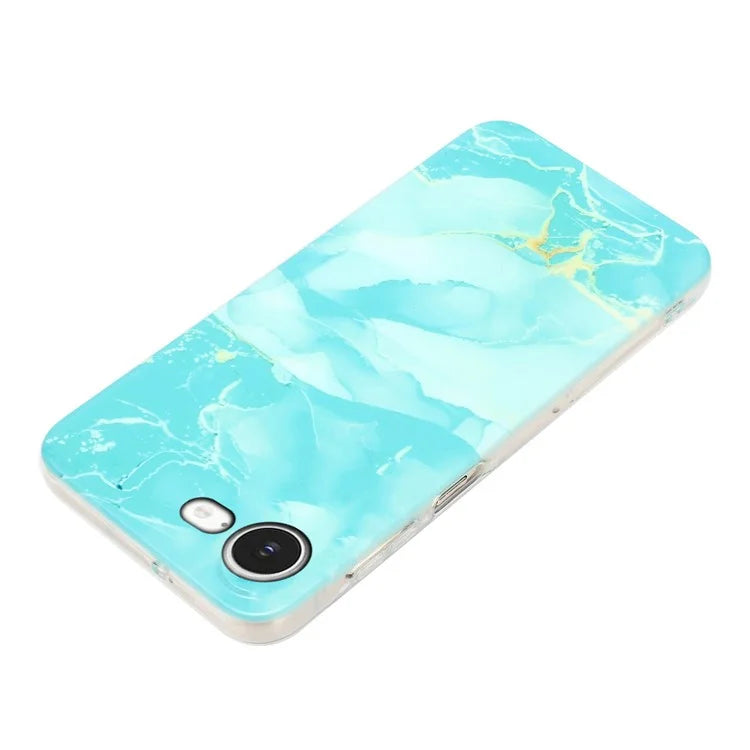 iPhone 16e Celestial Breeze Marble Case