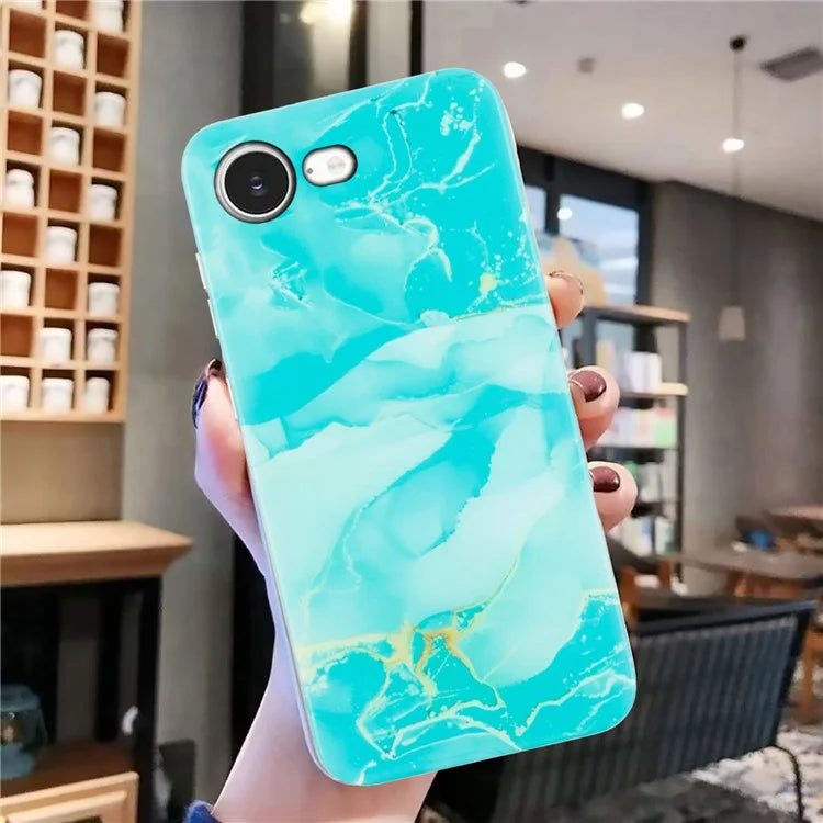 iPhone 16e Celestial Breeze Marble Case