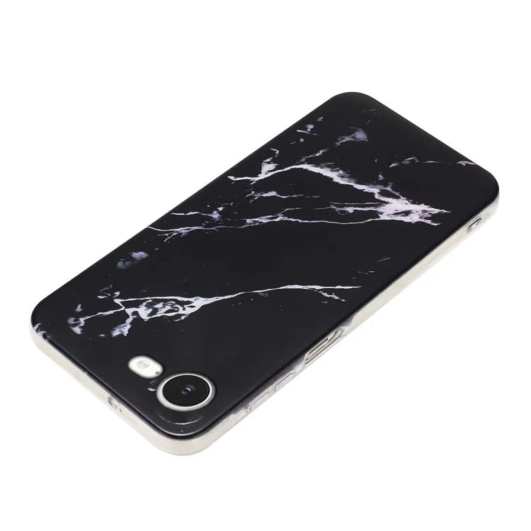iPhone 16e Midnight Stone Marble Case