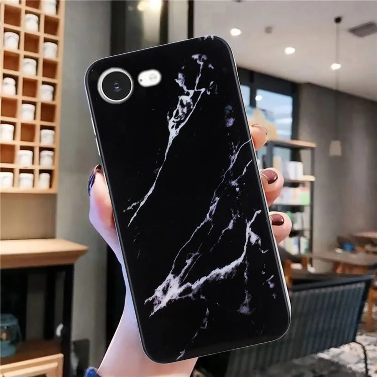 iPhone 16e Midnight Stone Marble Case