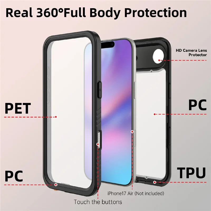 iPhone Air Waterproof Case MagSafe IP68