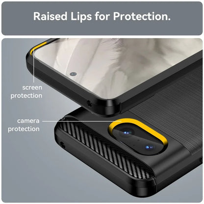 Pixel 8 Case Brushed Surface Carbon Fiber