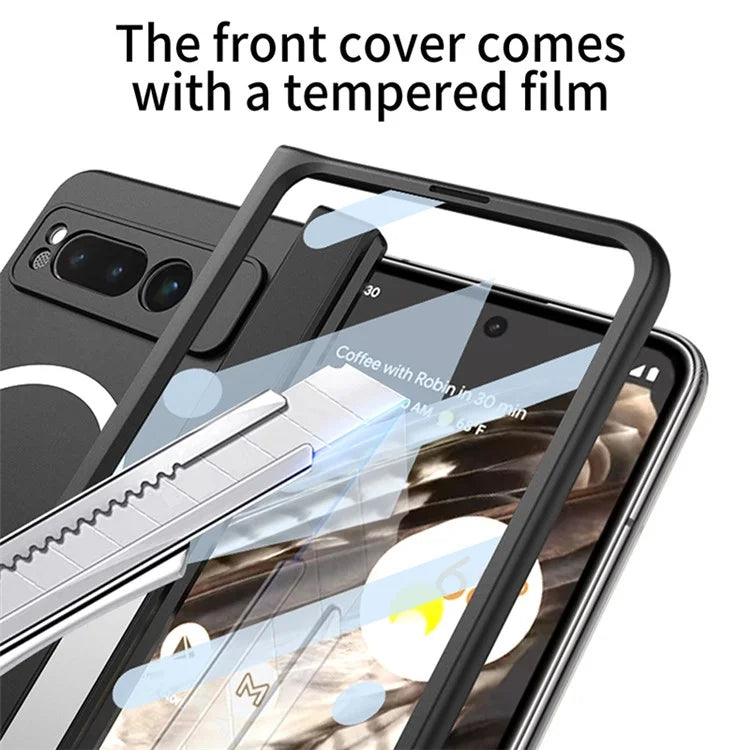 Pixel Fold Case Tempered Glass Kickstand MagSafe