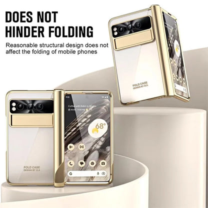 Pixel Fold Case Electroplating Tempered Glass