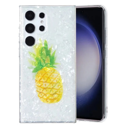 Samsung Galaxy S23 Ultra White Pine Marble Case