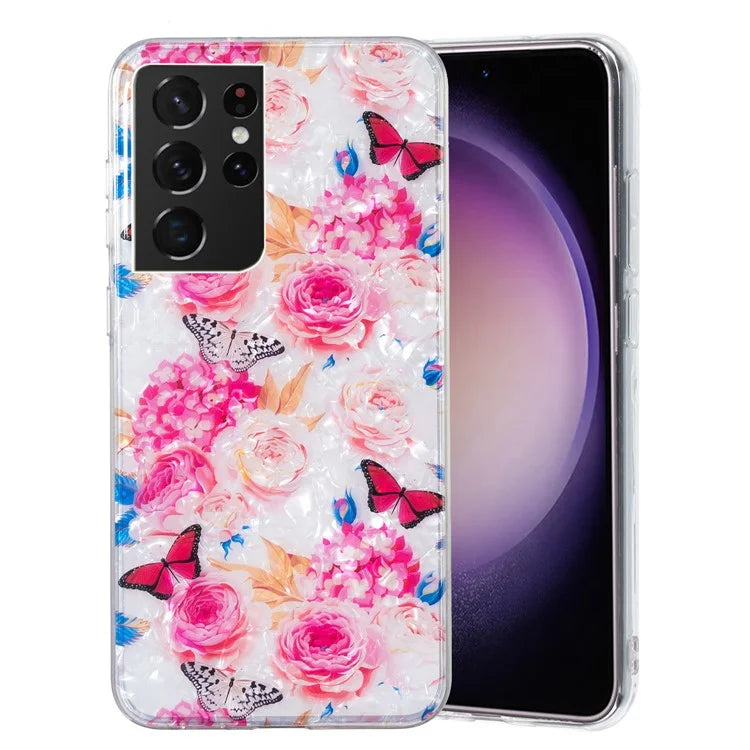 Samsung Galaxy S21 Ultra Blushfly Marble Case