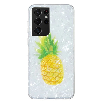Samsung Galaxy S21 Ultra White Pine Marble Case