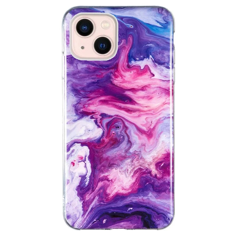 iPhone 15 Mystic Aura Marble Case