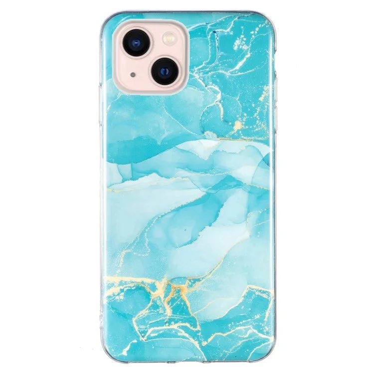 iPhone 13 Celestial Breeze Marble Case