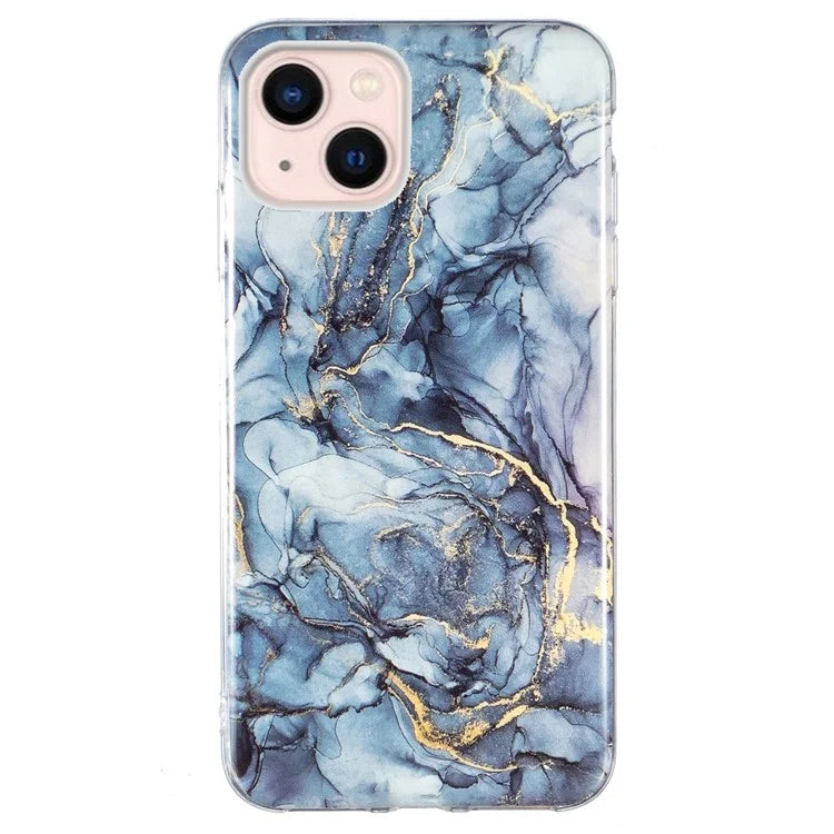 iPhone 14 Noble Navy Marble Case
