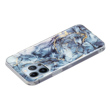 iPhone 15 Pro Noble Navy Marble Case